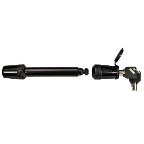 T5BLACK – TRIMAX Trailer Hitch Pin, For Use With Class V Hitch Barbell Type 5/8 Inch Diameter 3-1/2 Inch Span With Ke...